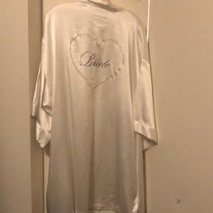 Satin bride robe